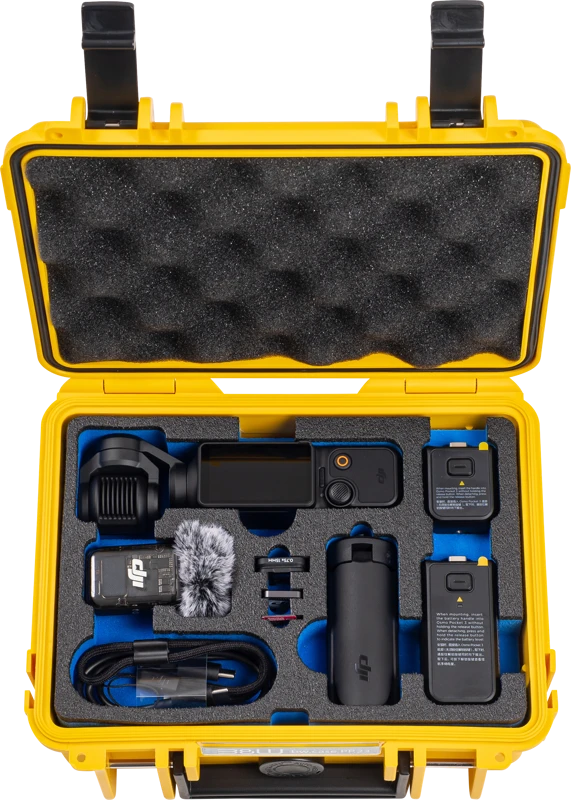Bw Cases Dėklas B&W Type 500, skirtas DJI Osmo Pocket 3 Creator Combo (geltonas)