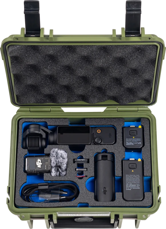Bw Cases Dėklas B&W Type 500, skirtas DJI Osmo Pocket 3 Creator Combo (žalias)