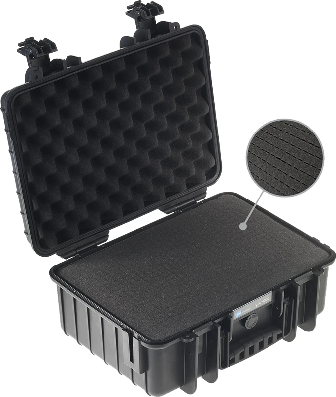 B&W International BW Outdoor Case Pre-Cut Foam /SI, skirtas 4000 tipui