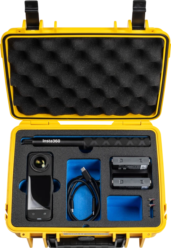 Bw Cases Dėklas B&amp;W Type 1000, skirtas Insta360 X4 (geltonas)