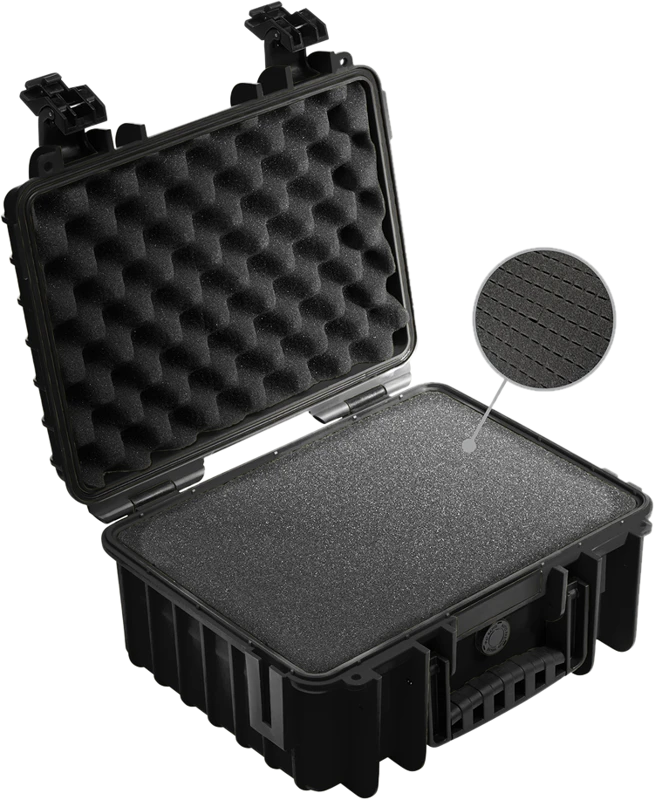 B&W Outdoor Case Type 3000 Juoda su putomis
