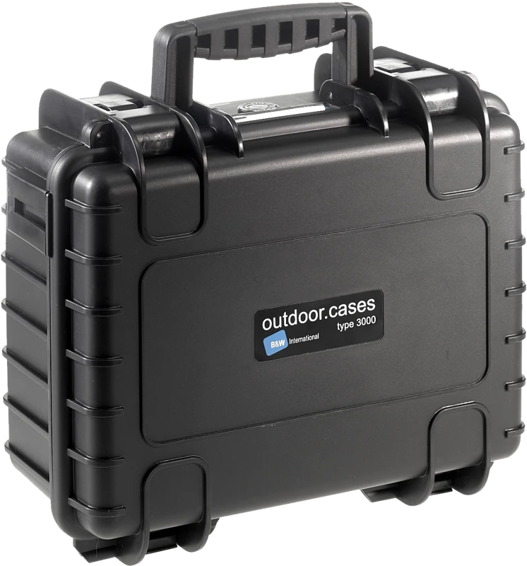 B&W Outdoor Case Type 3000 Juoda su putomis