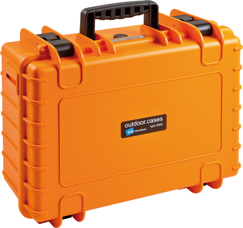 B&W Outdoor Cases Type 5000 Pomarańczowa pusta