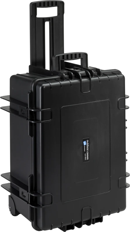 B&W Outdoor Cases Type 6800 Juoda su segregatorem