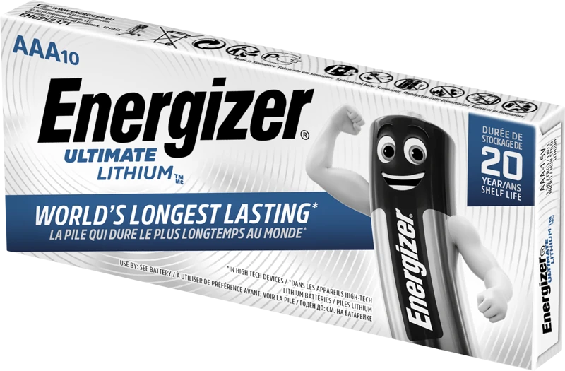 Energizer Ultimate Lithium AAA 1,5V 1250mAh elementai L92, 10 vnt.
