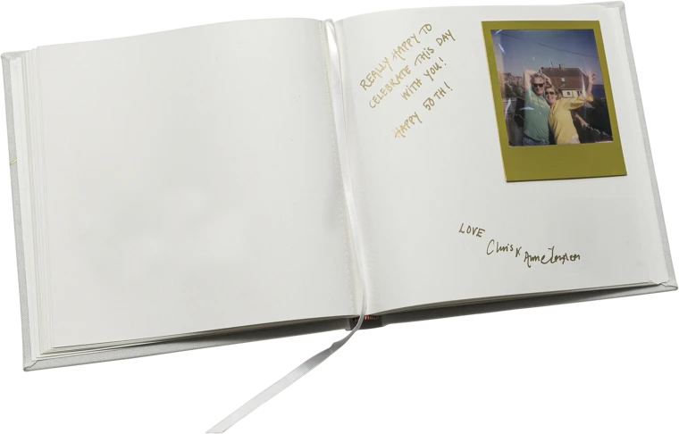 Focus Focus Base Line Canvas Album 20x20 Guestbook Baltas