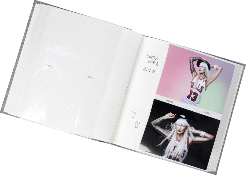 Focus album Base Line Canvas 10x15/200, pilkas