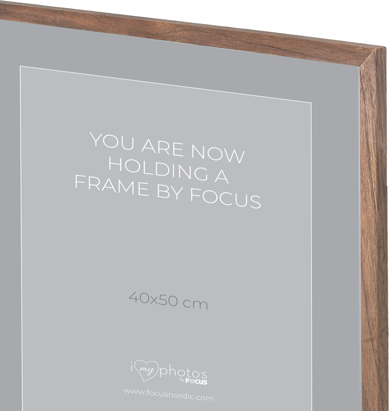 Nuotraukų rėmelis Focus Rock riešutmedžio fanera 40X50