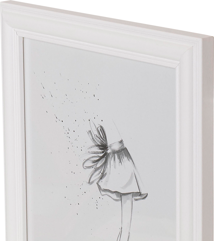 Ramka Focus Focus Tango Wood Baltas 13x18