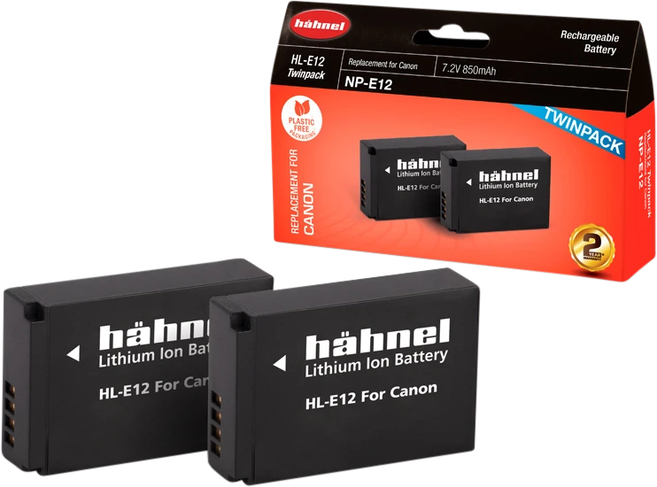 HÄHNEL BATTERY CANON HL-E12 TWIN PACK