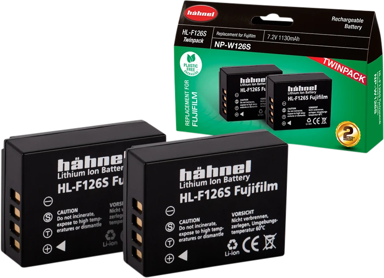 Hahnel H&Auml;HNEL BATTERY FUJI HL-F126S TWIN PACK