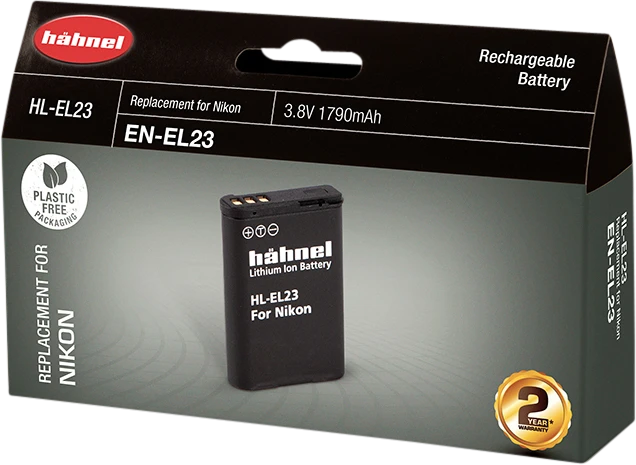 Hähnel Baterija Nikon HL-EL23 / EN-EL23 (Pažeista pakuotė)