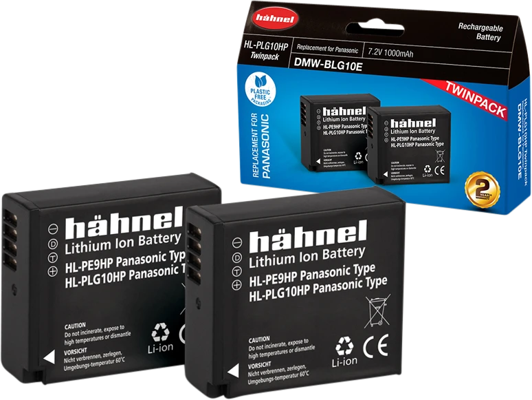 HÄHNEL BATTERY PANASONIC HL-PLG10HP TWIN PACK