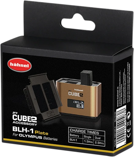 Hahnel ProCUBE 2 Plokštelės kameros įkroviklis, skirtas Olympus BLH-1