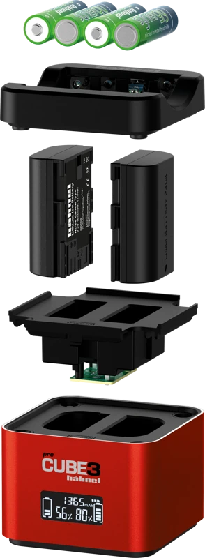 Hähnel ProCube 3 dvigubas įkroviklis Canon