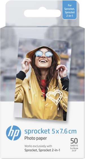 HP ZINK Papier 50 Pack 2x3