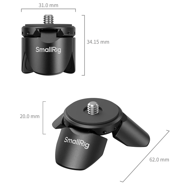 Mini trikojis SmallRig 6083, skirtas DJI Osmo Pocket 3 / 4, 1/4"-20, iki 1kg