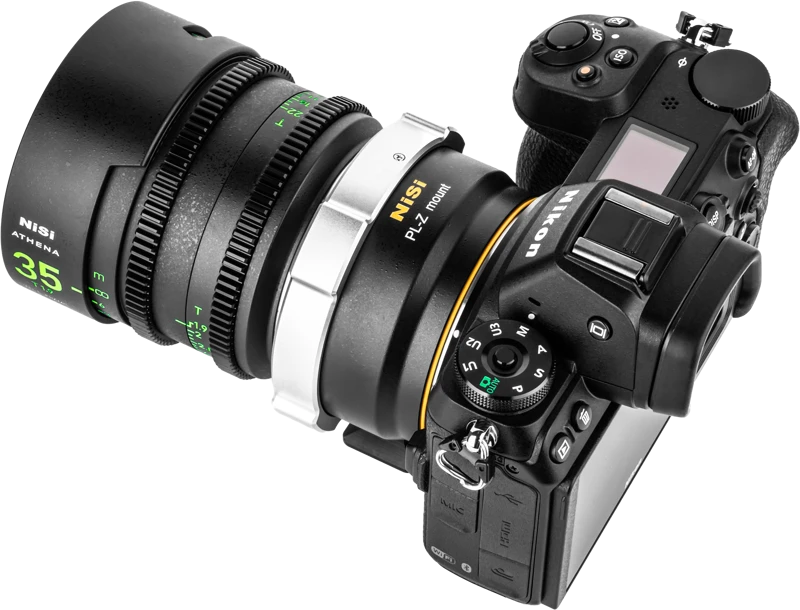 NiSi Athena PL-Z adapteris su Nikon kamera