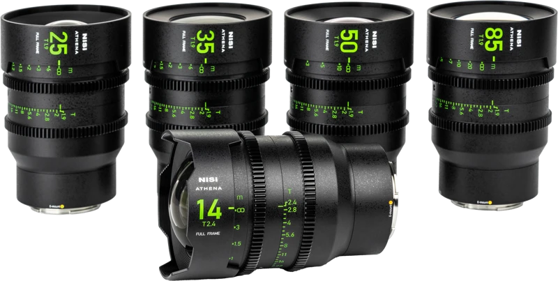 Objektyvas NiSi Cine Lens Set Athena Prime E-Mount (Without Drop-In Filter)
