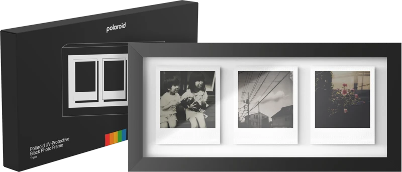 Nuotraukų rėmelis Ramka Polaroid Studio Photo Frame Triptych - juoda