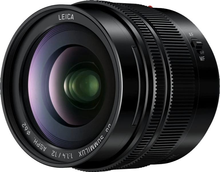 Objektyvas Panasonic LEICA DG SUMMILUX 12mm / F1.4 ASPH. (H-X012) Juodas