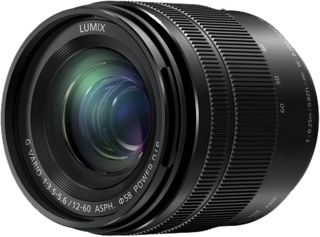 Objektyvas Panasonic Lumix Vario 12-60mm f/3.5-5.6 G Power OIS Asph be originalios dėžutės