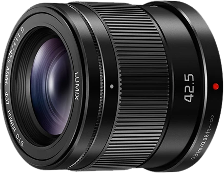 „Panasonic Lumix 42,5 mm f/1.7 G“ galinis OIS objektyvas