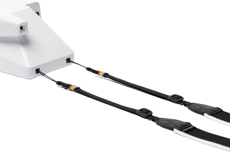 POLAROID CAMERA STRAP FLAT Juodas & Baltas
