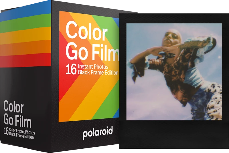POLAROID GO FILM DOUBLE PACK 16 PHOTOS - Juodas FRAME