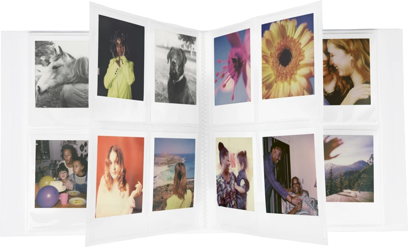 Polaroid nuotraukų albumas, baltas