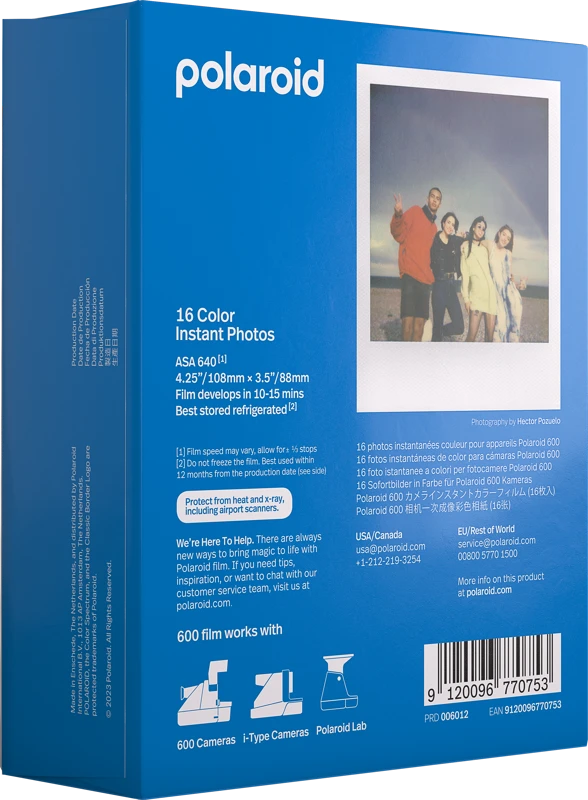 POLAROID SPALVOTA PLĖVELĖ UŽ 600 2 PAKUOTĖS