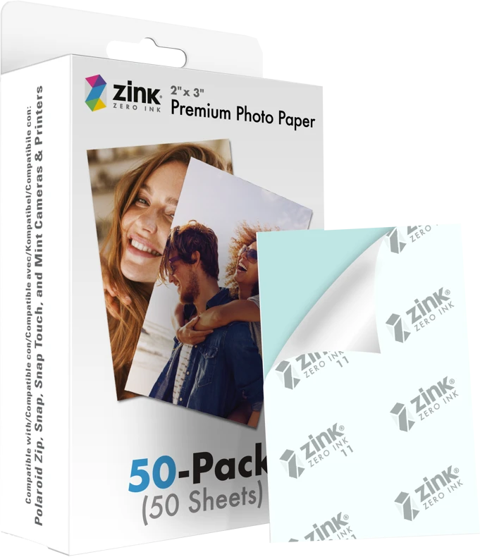 POLAROID ZINK MEDIA 2X3" 50 PACK