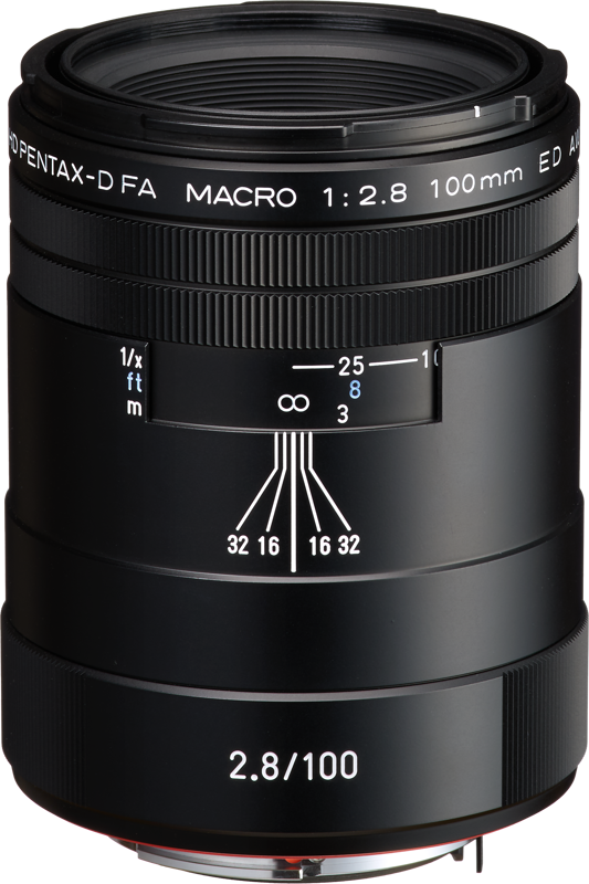 Objektyvas HD Pentax D-FA 100mm f/2.8 Macro ED AW lens, juodas