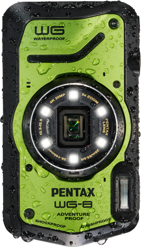 Skaitmeninis fotoaparatas Pentax Pentax WG-8 grün USB-C