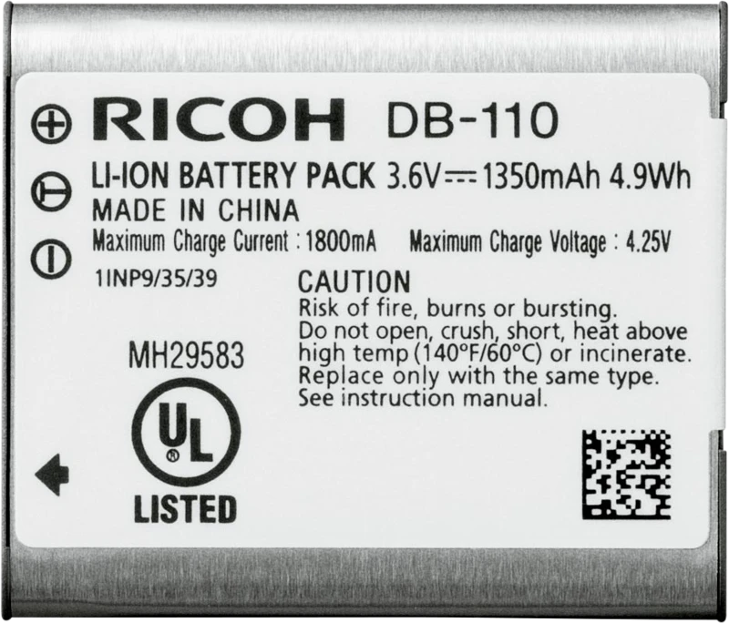 RICOH RECHARGEABLE BATTERY DB-110 OTH