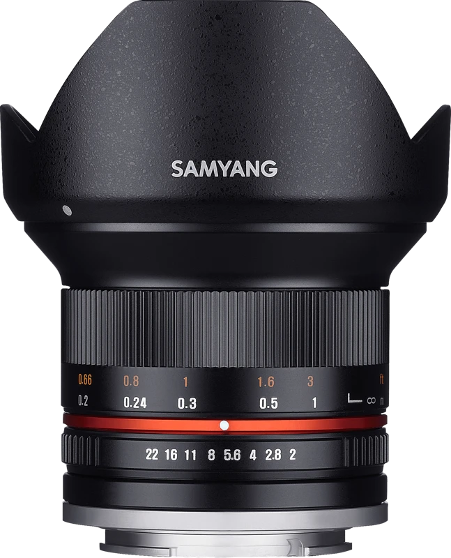 Objektyvas Samyang 12mm F2 NCS CS juodas Fuji X
