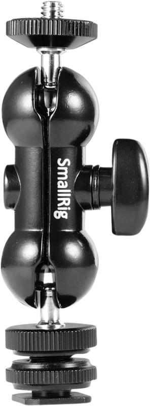 SMALLRIG 1135 MULTI-FUNC DOUBLE BALLHEAD SHOE+1/4"
