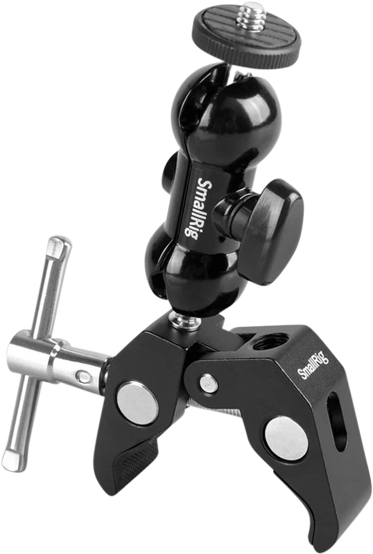 SMALLRIG 1138 DOUBLE BALLHEAD W/CLAMP &amp; 1/4" SCREW