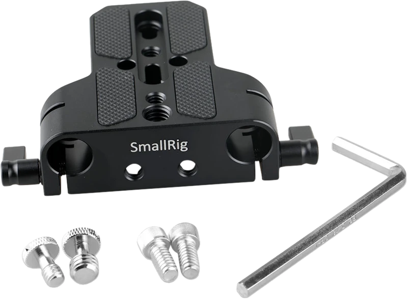 SMALLRIG 1674 BASEPLATE WITH 15MM ROD CLAMP