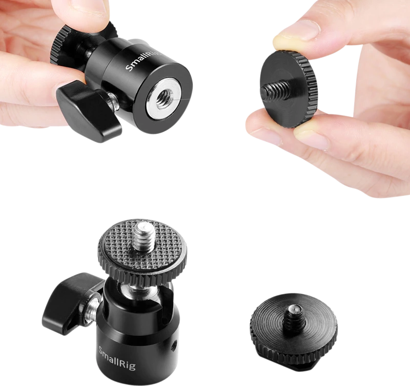 SMALLRIG 2059 CAMERA HOT SHOE -BALLHEAD-1/4"SC 2P