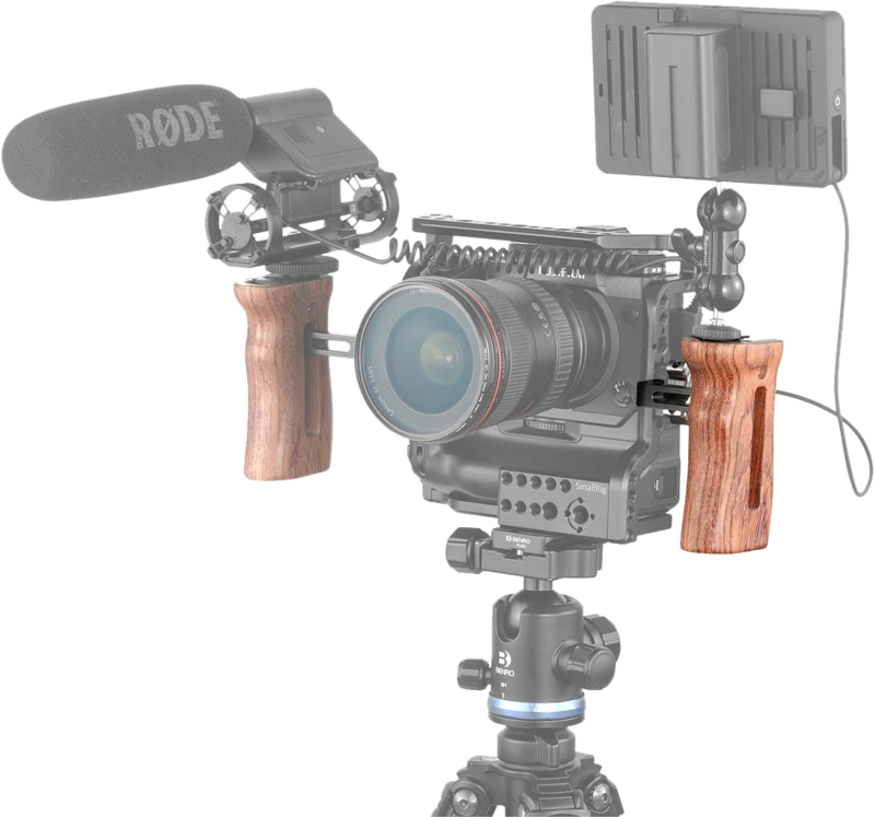 SmallRig 2093 Handle Wooden Universal Side