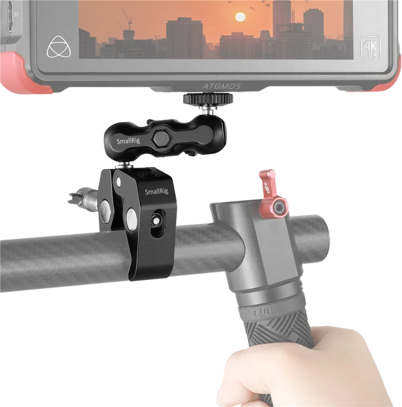 SMALLRIG 2164 CRAB-SHAPED CLAMP W/ BALLHEAD M-ARM