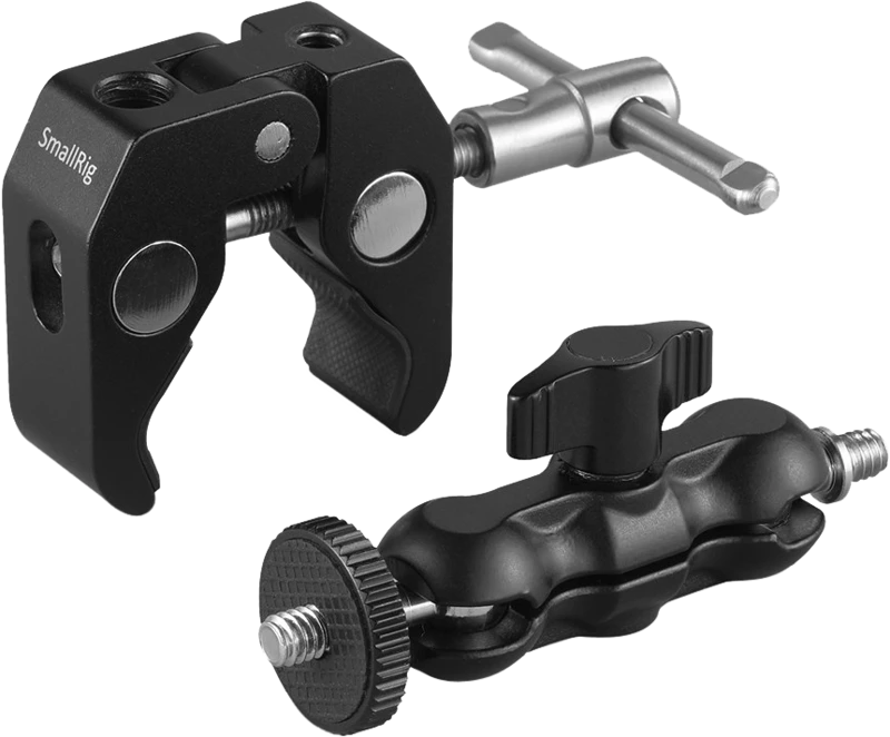 SMALLRIG 2164 CRAB-SHAPED CLAMP W/ BALLHEAD M-ARM