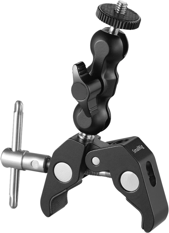 SMALLRIG 2164 CRAB-SHAPED CLAMP W/ BALLHEAD M-ARM