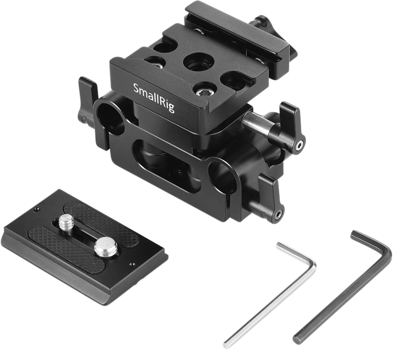 SmallRig 2272 Univ 15mm Rail Supp Syst Baseplate (DBC2272B)