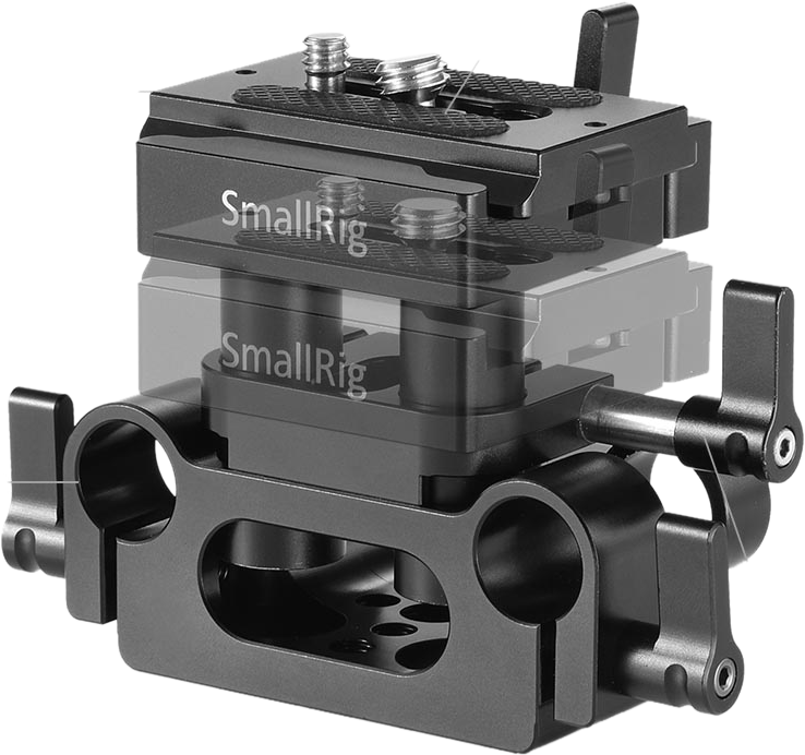 SmallRig 2272 Univ 15mm Rail Supp Syst Baseplate (DBC2272B)