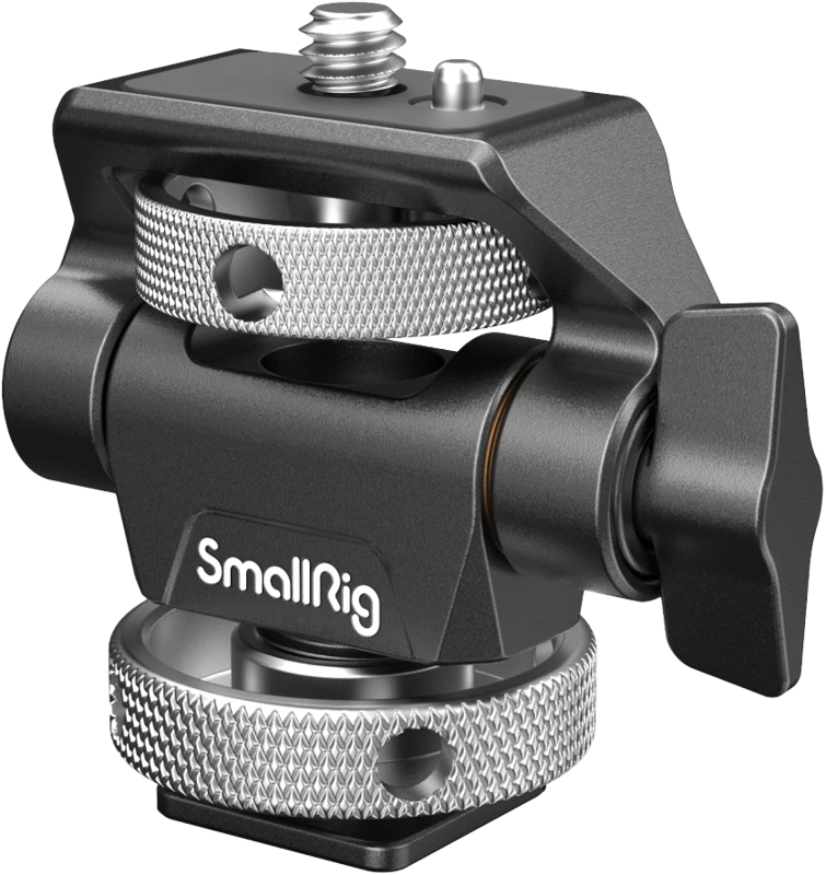 SmallRig 2905 pasukamas ir amp; Reguliuojamas pakreipimo monitoriaus laikiklis su šalto bato laikikliu