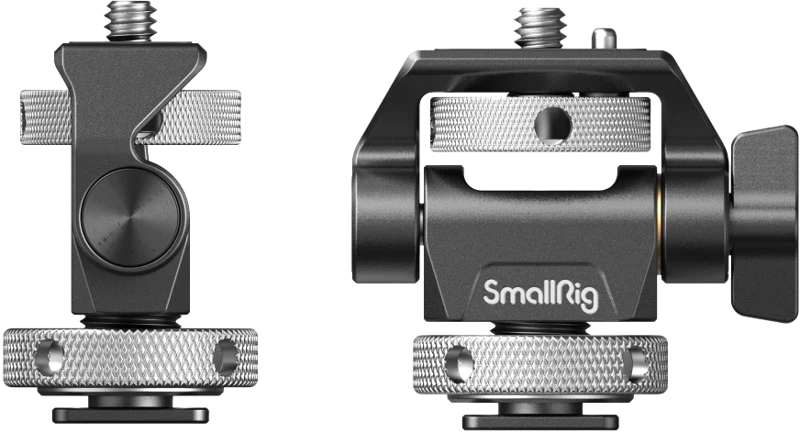 SmallRig 2905 pasukamas ir amp; Reguliuojamas pakreipimo monitoriaus laikiklis su šalto bato laikikliu