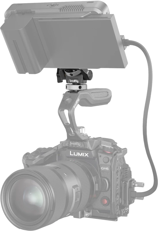 SmallRig 2905 pasukamas ir amp; Reguliuojamas pakreipimo monitoriaus laikiklis su šalto bato laikikliu