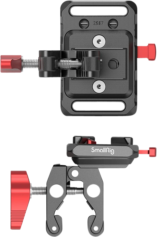 SMALLRIG 2989 BATTERY PLATE MINI V-MOUNT W CRAB CLAMP